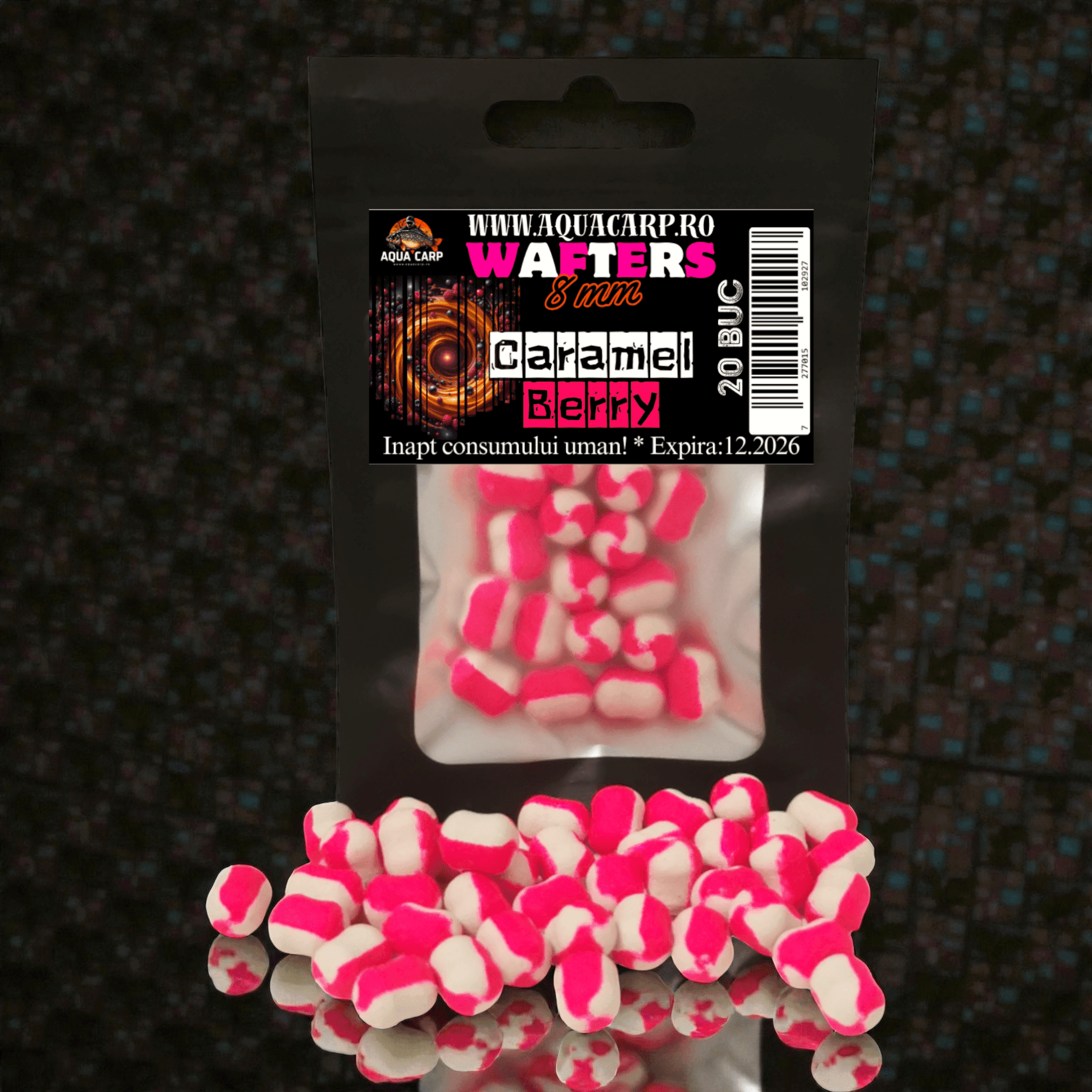 Dumbells Wafters 8mm Caramel Berry 20buc