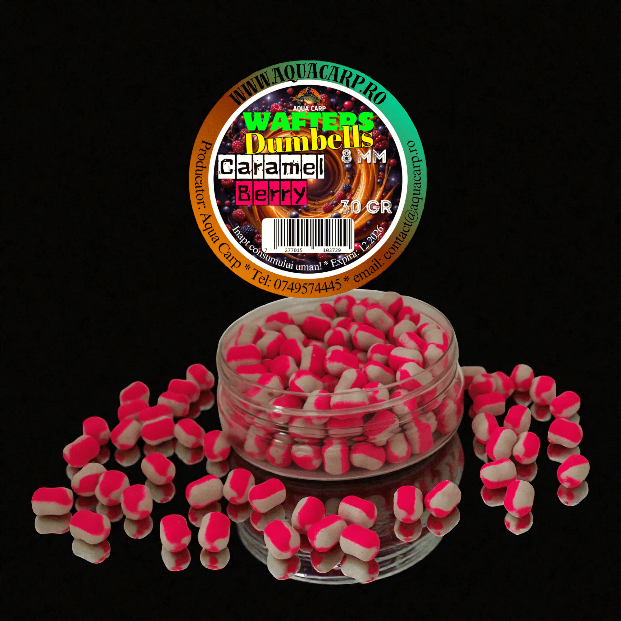 Dumbells Wafters 8mm Caramel Berry 30gr
