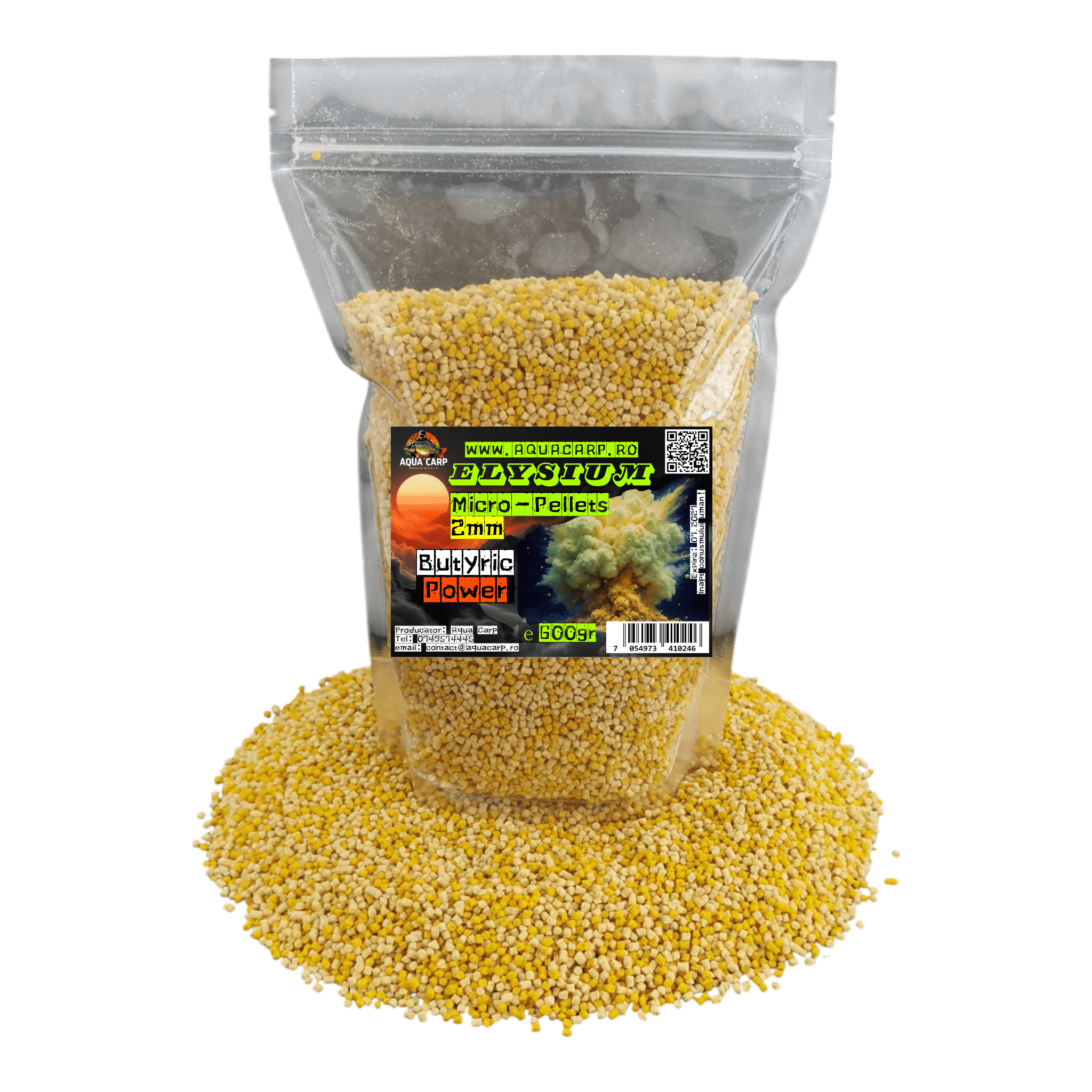 Micropeleti AquaCarp Elysium 4mm Butyric Power 600gr
