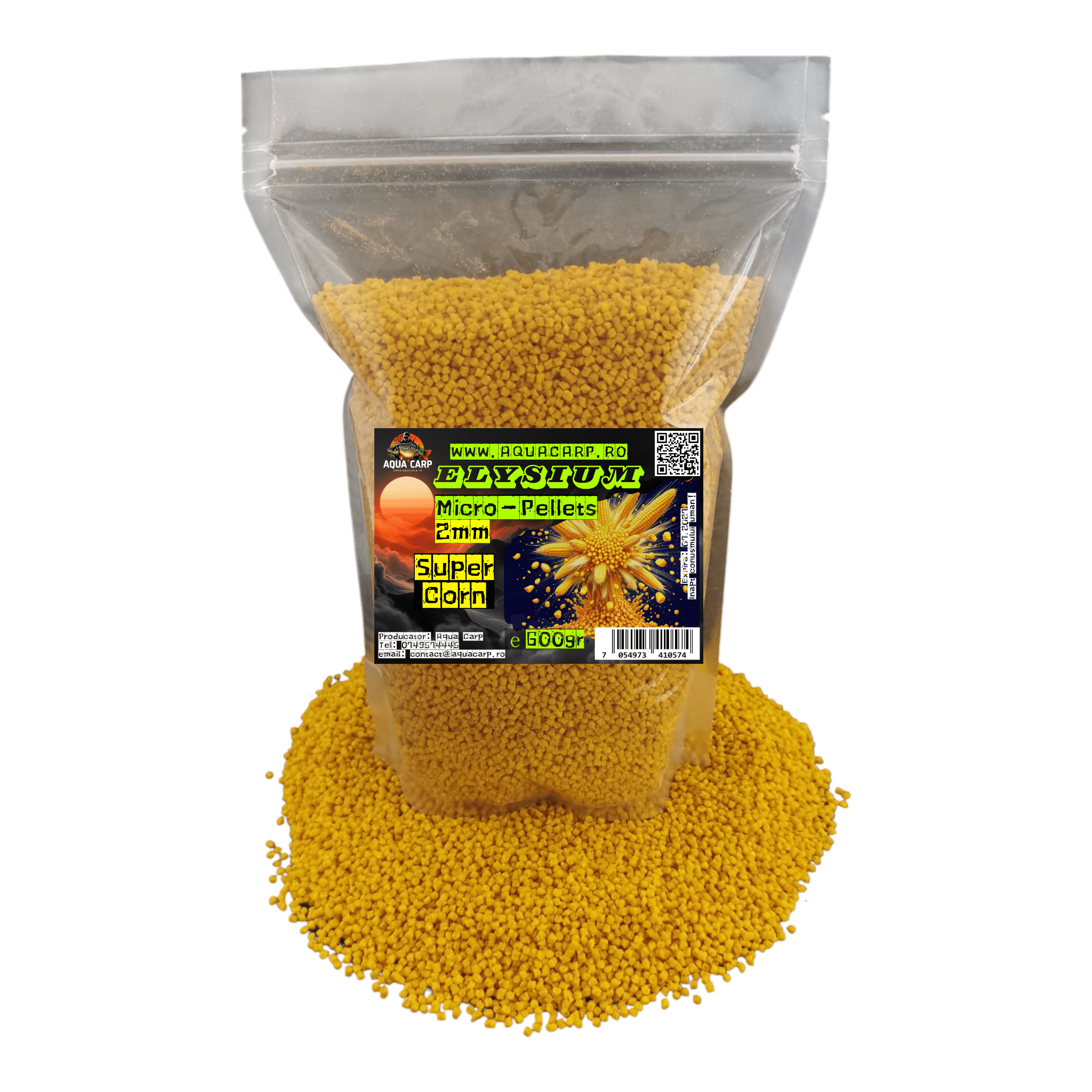 Micropeleti AquaCarp Elysium 2mm Super Corn 600gr
