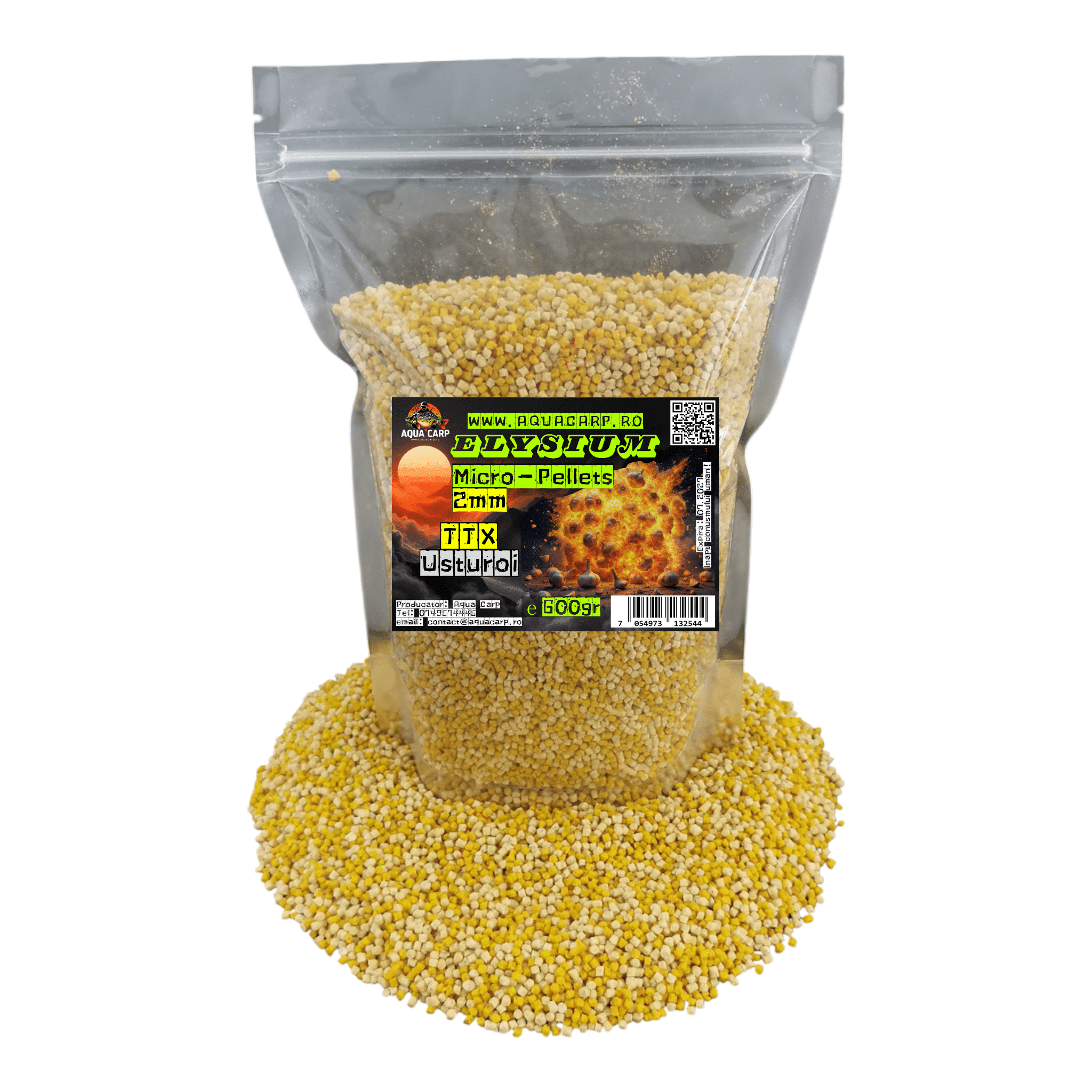 Micropeleti AquaCarp Elysium 2mm TTX & Usturoi 600gr
