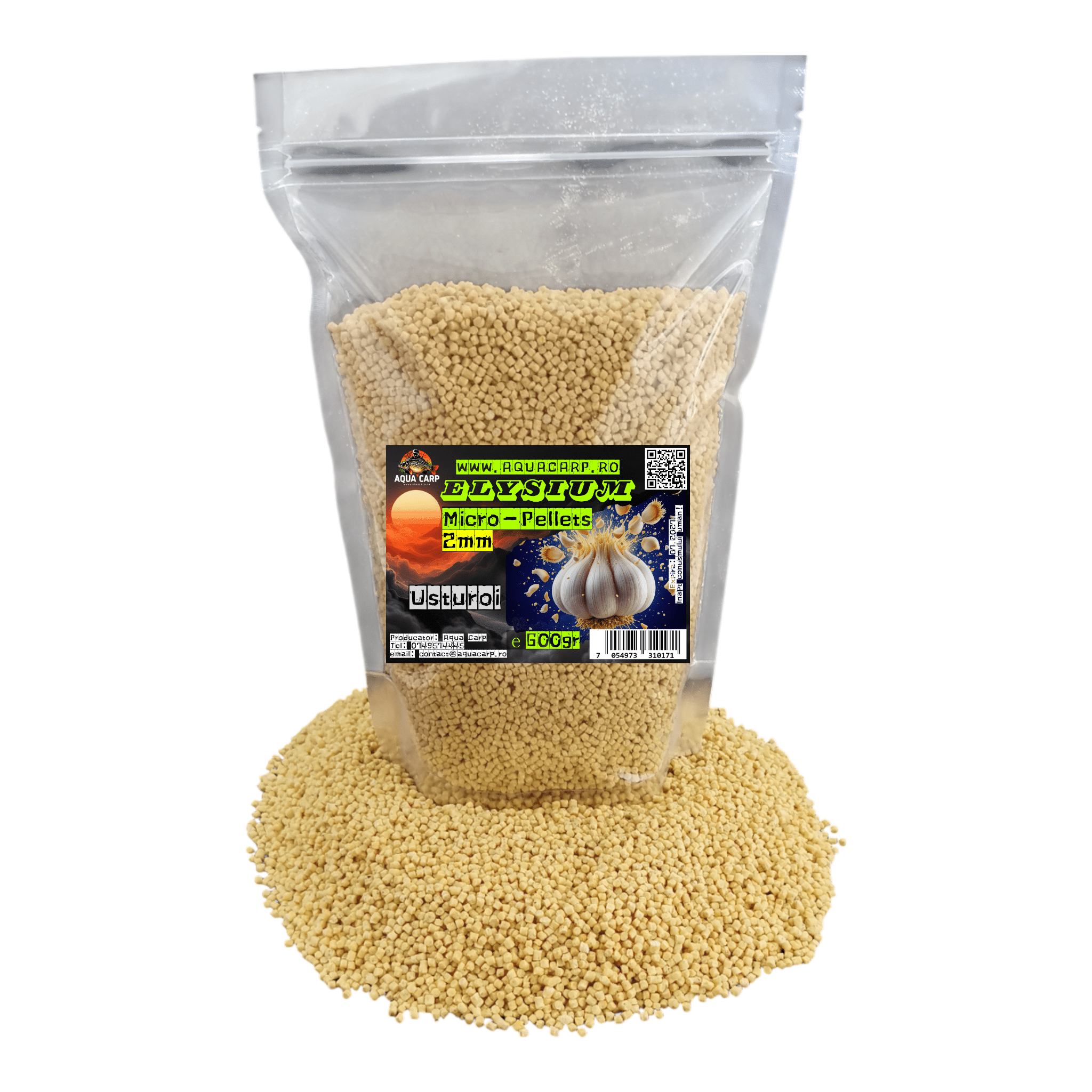 Micropeleti AquaCarp Elysium 2mm Usturoi 600gr