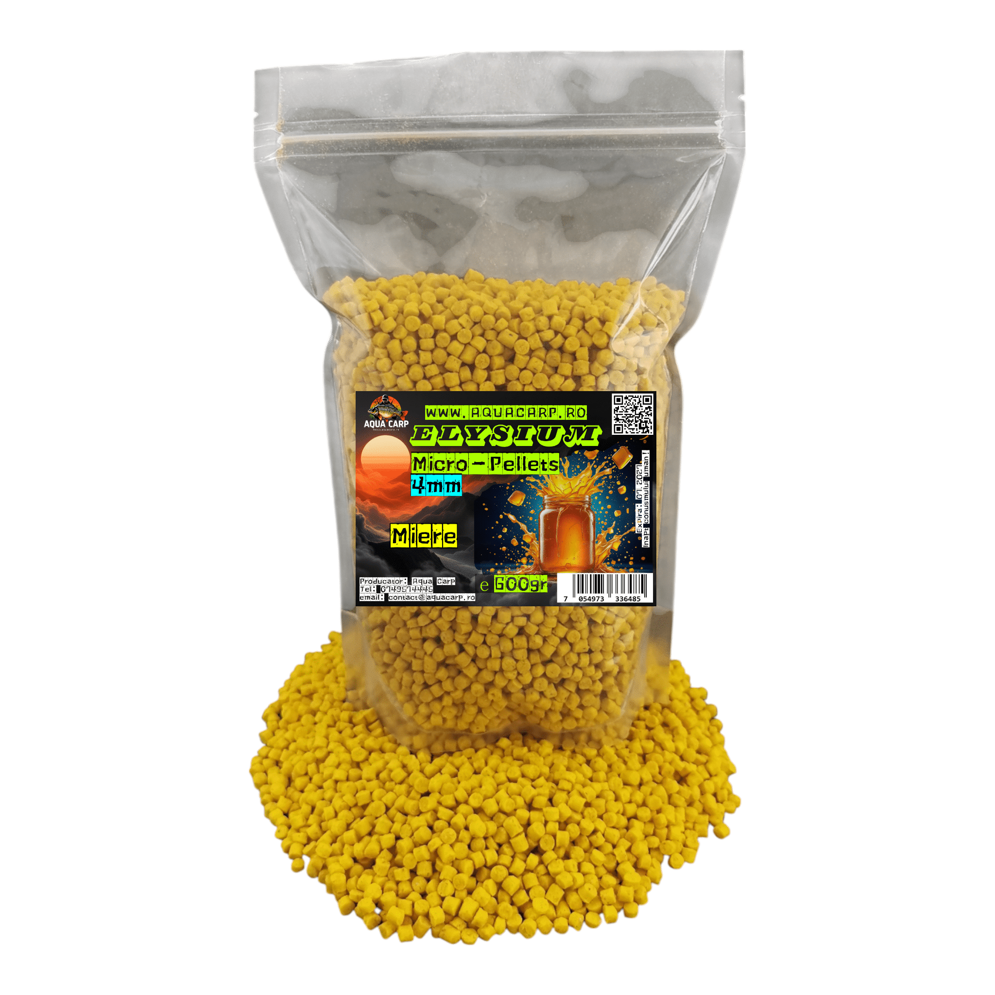 Micropeleti AquaCarp Elysium 4mm Miere 600gr