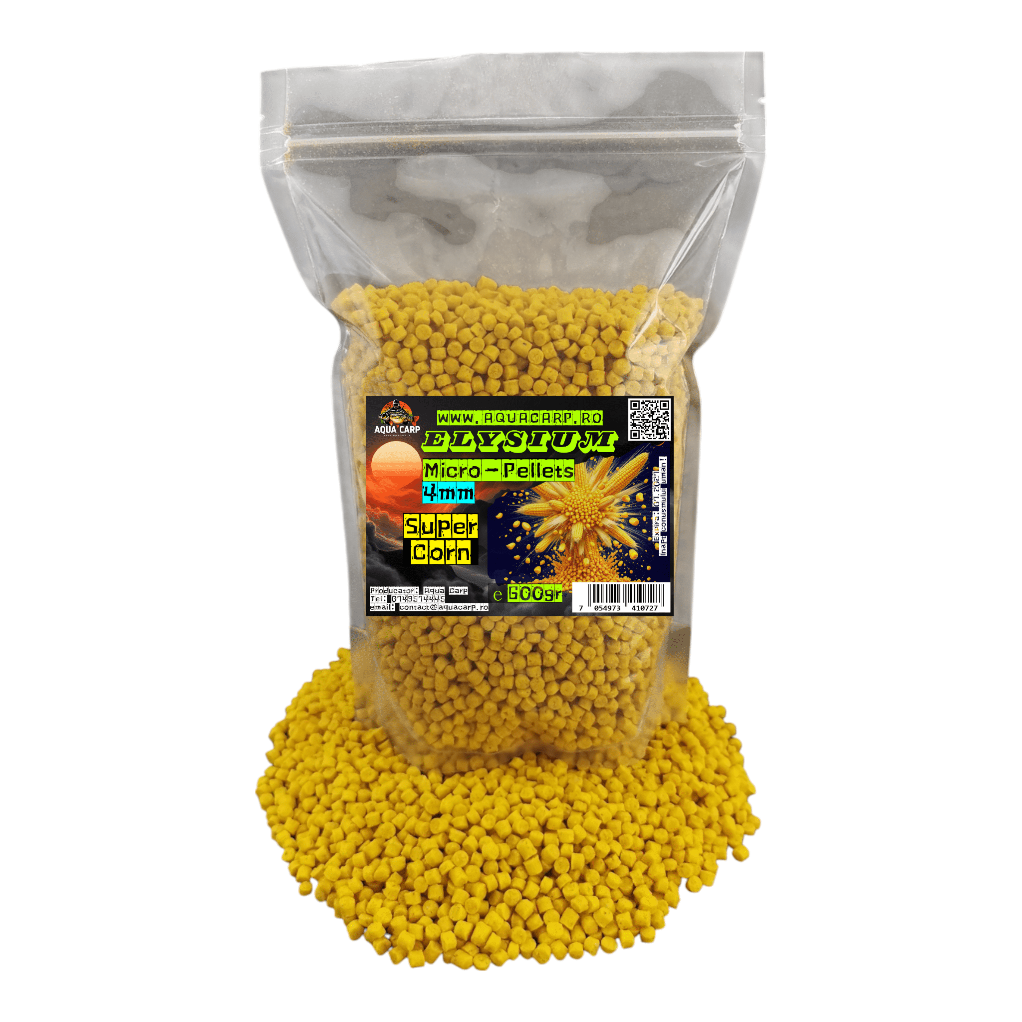 Micropeleti AquaCarp Elysium 4mm Super Corn 600gr