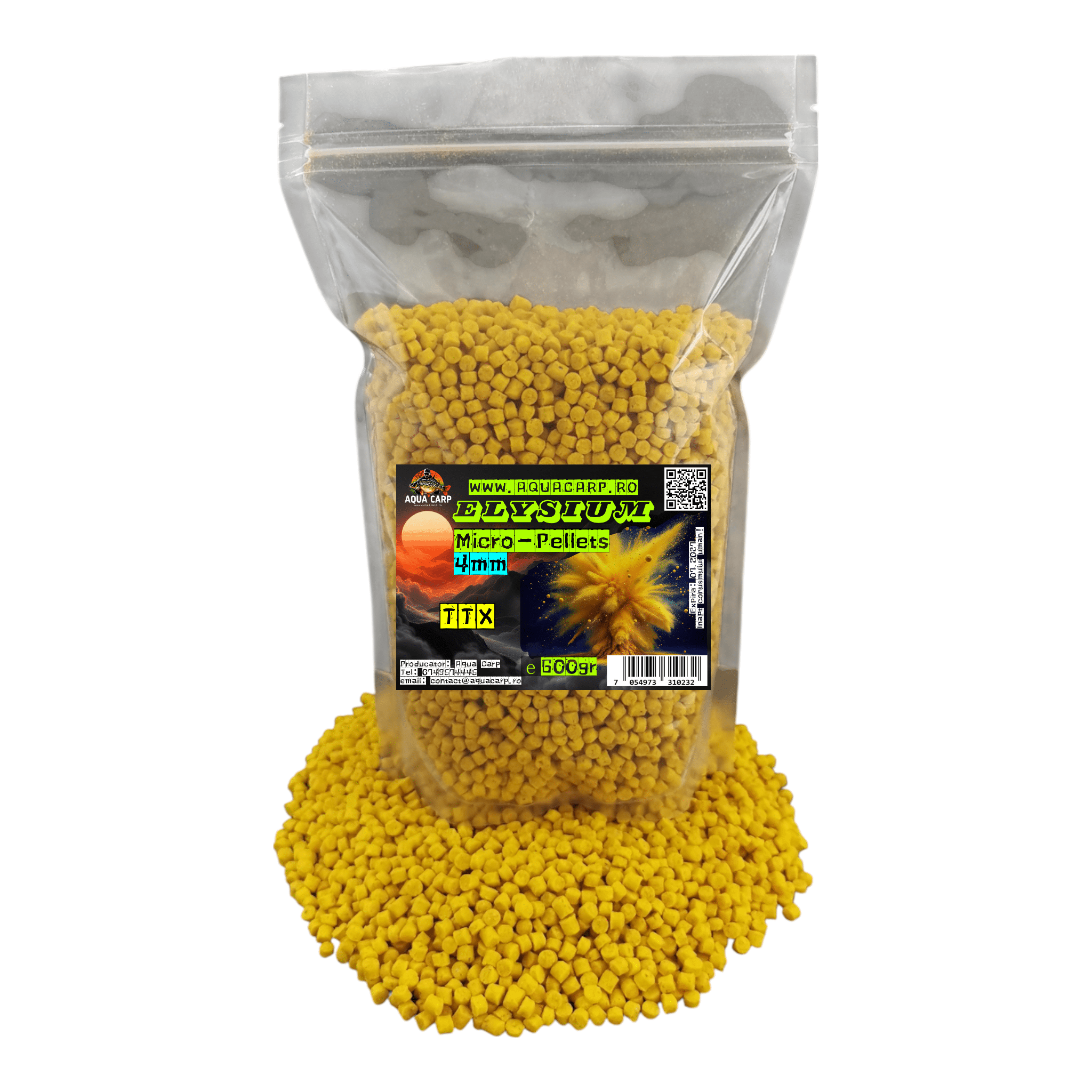 Micropeleti AquaCarp Elysium 4mm TTX 600gr