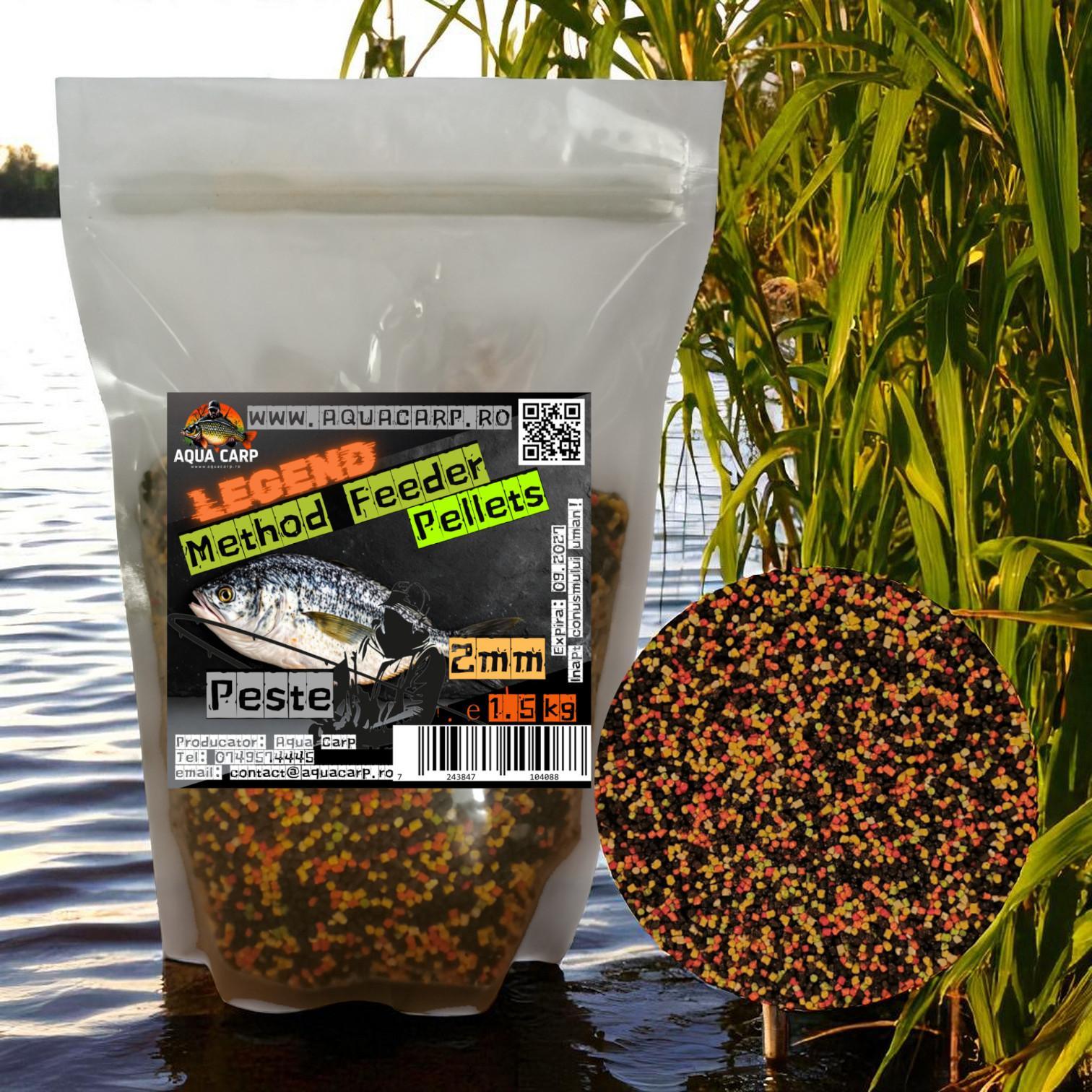 Pelete AquaCarp Legend Method Feeder 2mm Fish Mix 1.5 Kg
