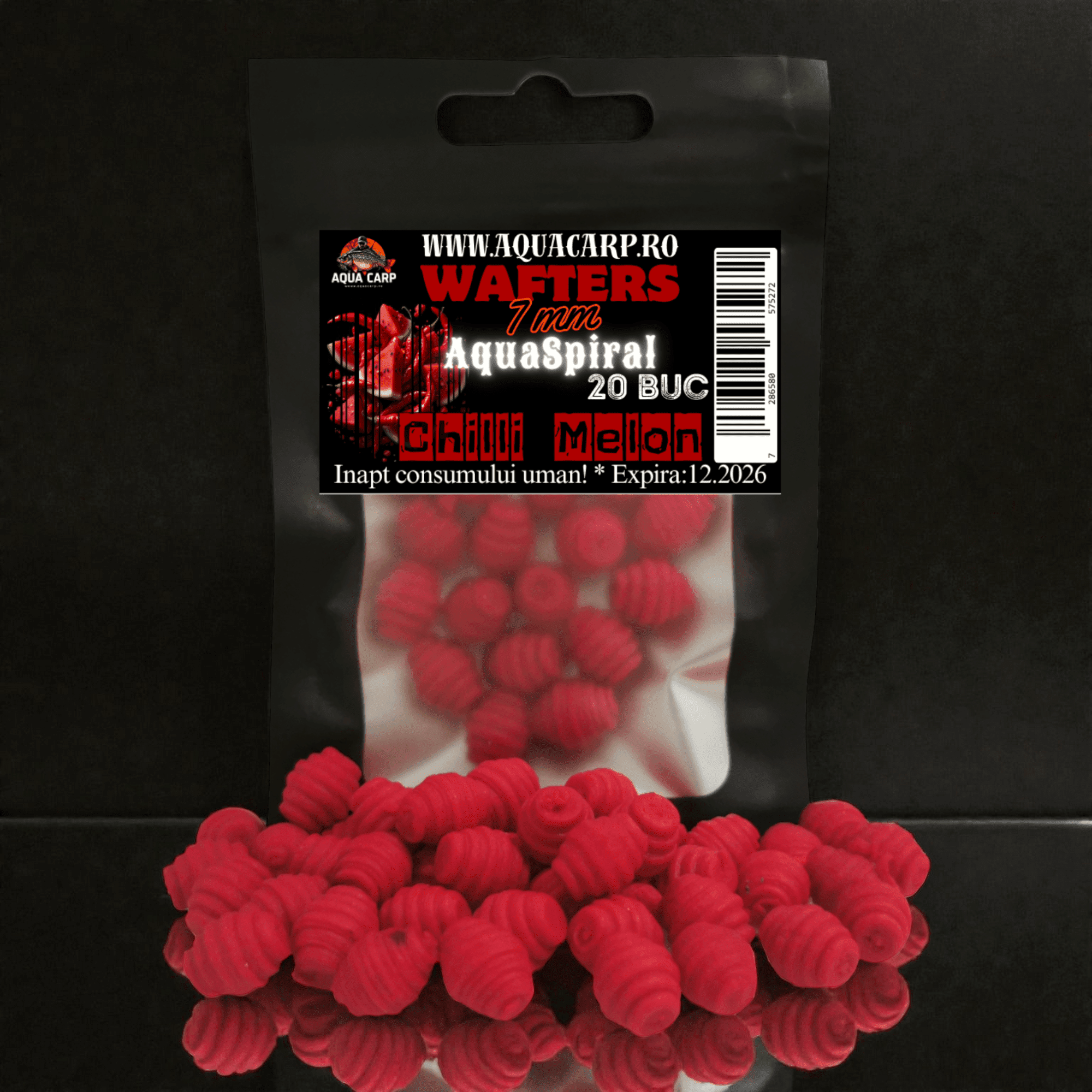 Wafters AquaSpiral 7mm Chilli Melon 20buc